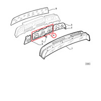 Originales Instrumentenrahmen Signal Lancia Dedra OE 9947009