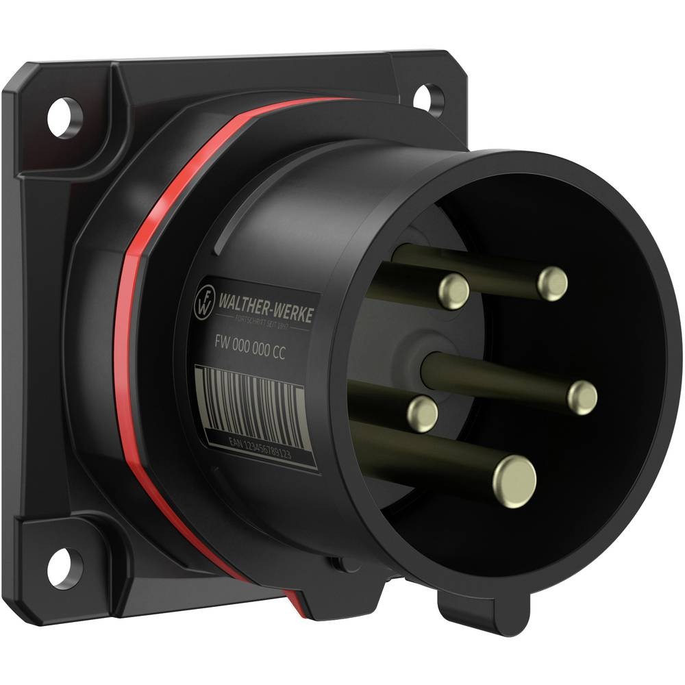 Fiche CEE 16A 5 pôles 400V Walther Werke FW610506SK en polymère renforcé antichoc