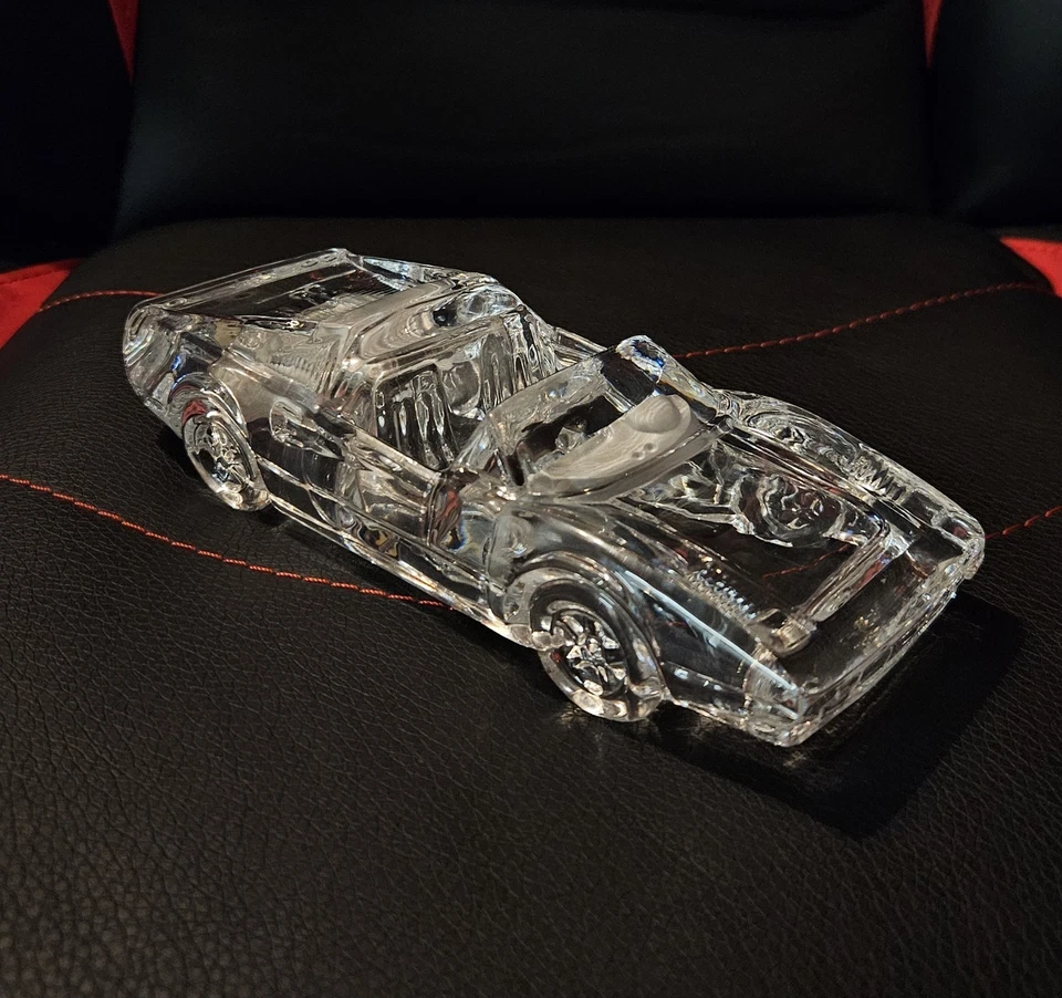 VINTAGE ORIGINAL FERRARI 328 GTS GLASS LEAD CRYSTAL CAR PAPER WEIGHT RARE - Image 3 of 4