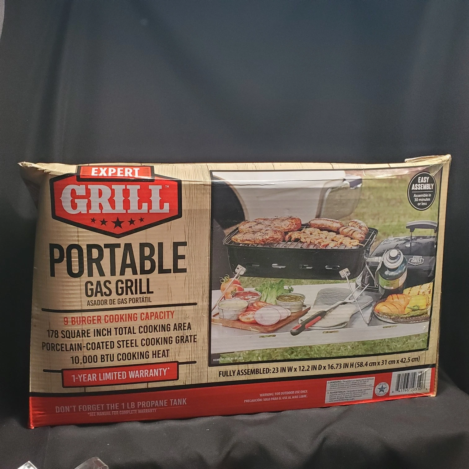 EXPERT GRILL PORTABLE OUTDOOR PROPANE GAS CAMPING GRILL 17.5-Inch 10,000 BTU
Opens in a new window o