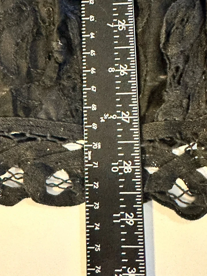 Betsey Johnson Womens Kimono Wrap Black Size Medium - Image 3 of 4