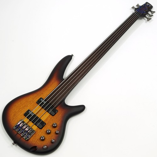 Ibanez SRF705 BBF Fretless 5-string bass Brown Burst Flat - Picture 1 of 10
