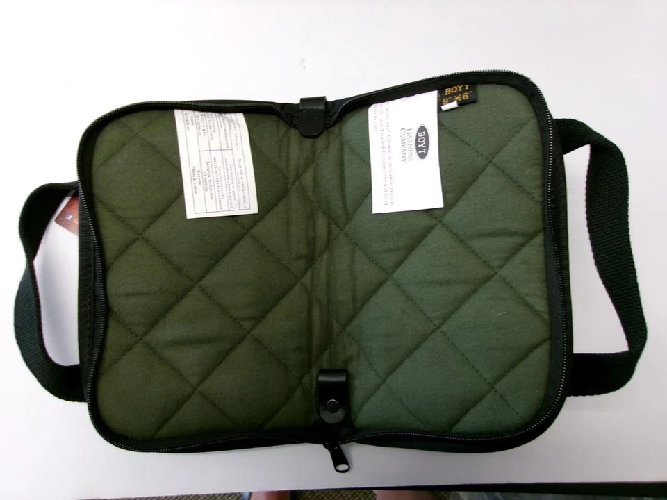 Boyt Harness 9" x 6" Black Pistol Revolver Handled Soft Gun Rug Case PP64 NEW!! - Image 2 of 3