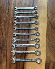 Vintage Sears Craftsman Metric 10 Piece Ignition Wrench Set 43443 Made In USA