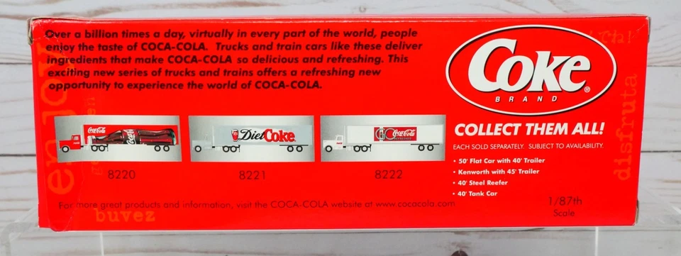 Athearn 8220 Coca Cola Train Collection Series Kenworth w/ 45' Trailer, HO Scale - Image 3 of 4