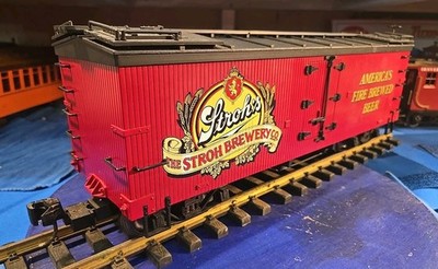 #1 G Gauge, DELTON LOCOMOTIVE WORKS, THE STROH BREWERY Co., Reefer Car