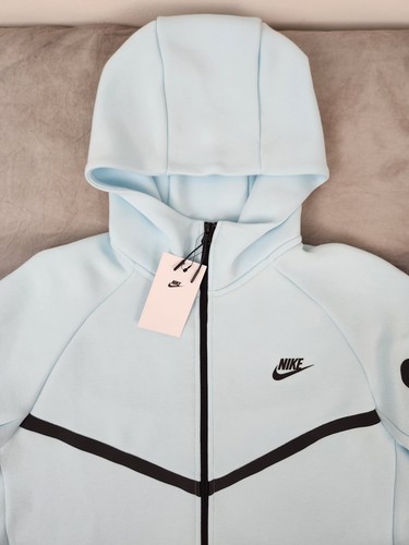 Nike Tech Full-Zip Windrunner Hoodie Glacier BLUE HV0949-474 Men's Size Medium - Picture 2 of 16