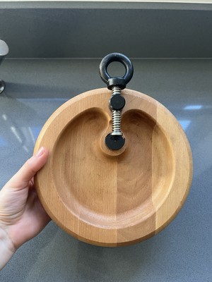 Vintage Designer Dänischer Nussknacker aus Buchenholz und Gusseisen von Flemming Digsmed
