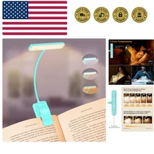 19 LED Rechargeable Book Light Blue