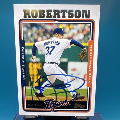 Nate Robertson Signed Topps #83 2004 Card Detroit Tigers Auto MLB C98
