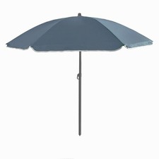 Grey Parasol 2.4m with Tilt Garden Parasol