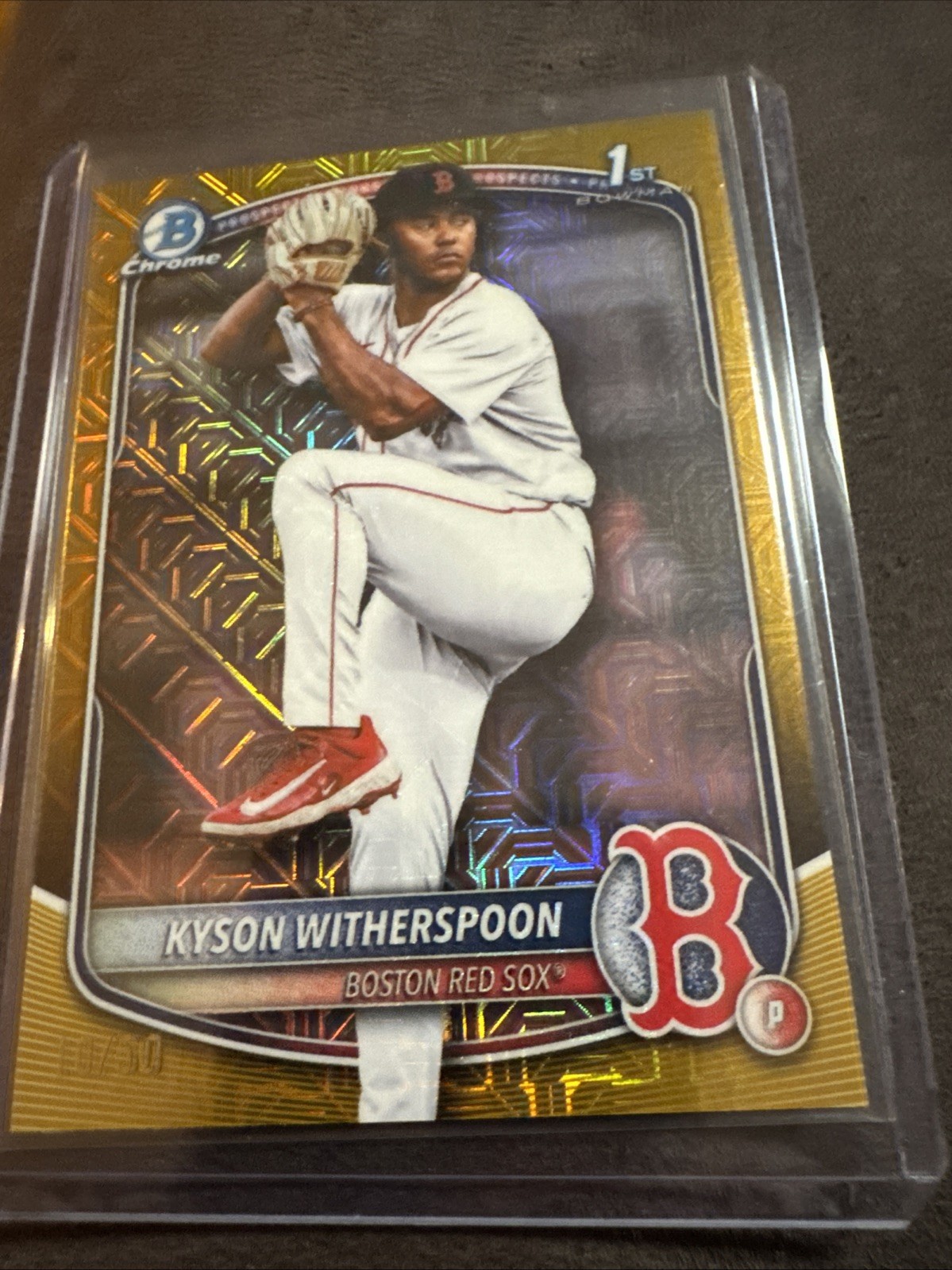 KYSON WITHERSPOON 2025 BOWMAN CHROME DRAFT 1ST GOLD MOJO /50