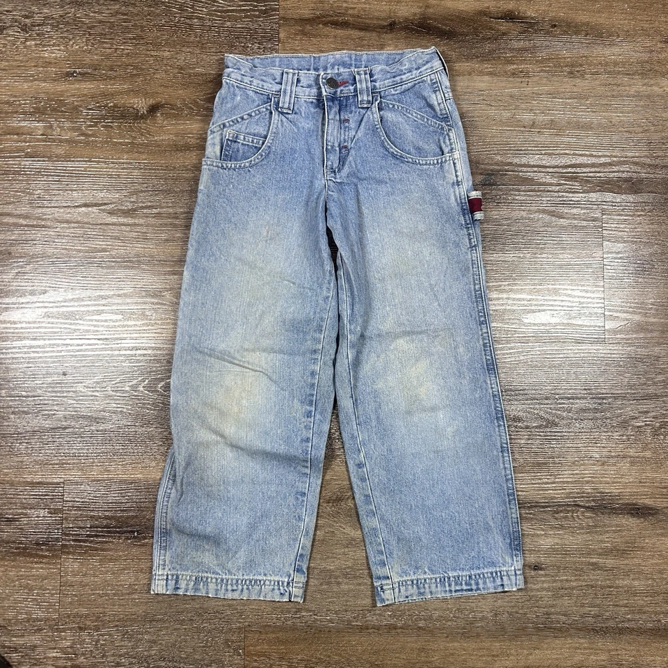 Jean vintage Lee Riders niños talla 8R Y2K patinador carpintero grunge holgado denim Foto 3 de 4