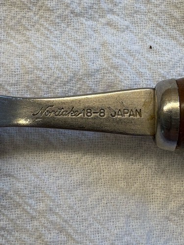VTG Mortals Desert Flowers Stainless Spoon Porcelain Handle Japan - Picture 5 of 6
