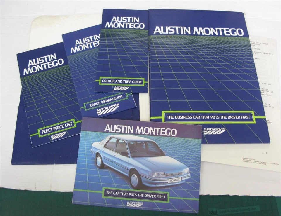AUSTIN Montego Car Fleet Launch Brochure Pack Apr 1984 #JJ/ARD/LW/FS049/84/072 - Image 3 of 4