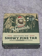 1 DR SQUATCH Natural Soap Limited Edition Snowy Pine Tar   5 oz