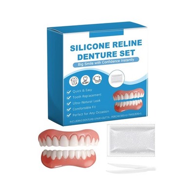 Denture Set False Teeth Replacement Daily Use For Men Women New