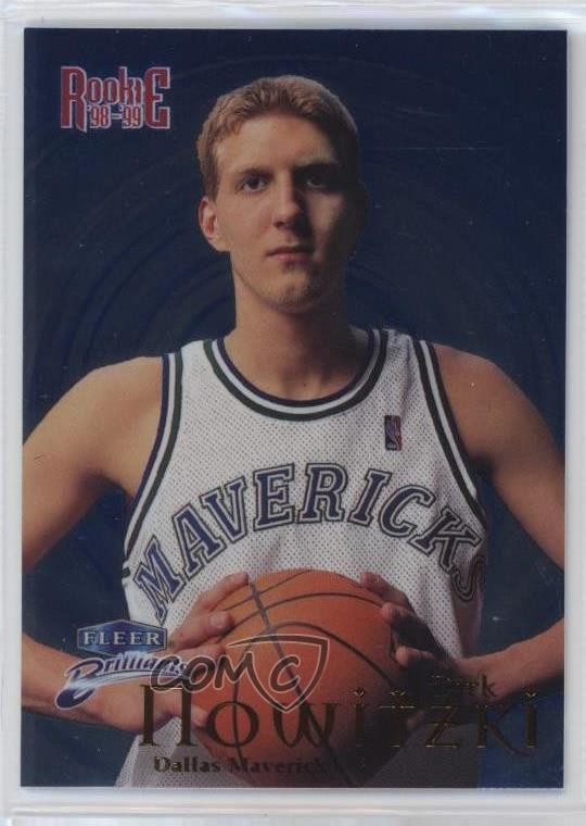 1998-99 Fleer Brilliants Blue Dirk Nowitzki #109B HOF 0hr4