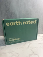 Earth Rated Dog Waste Bag Dispenser + 900 Leakproof Unscented Bags for Poop