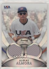 2010 Bowman Sterling USA Baseball Relics Dual Refractor /199 Albert Almora a2v
