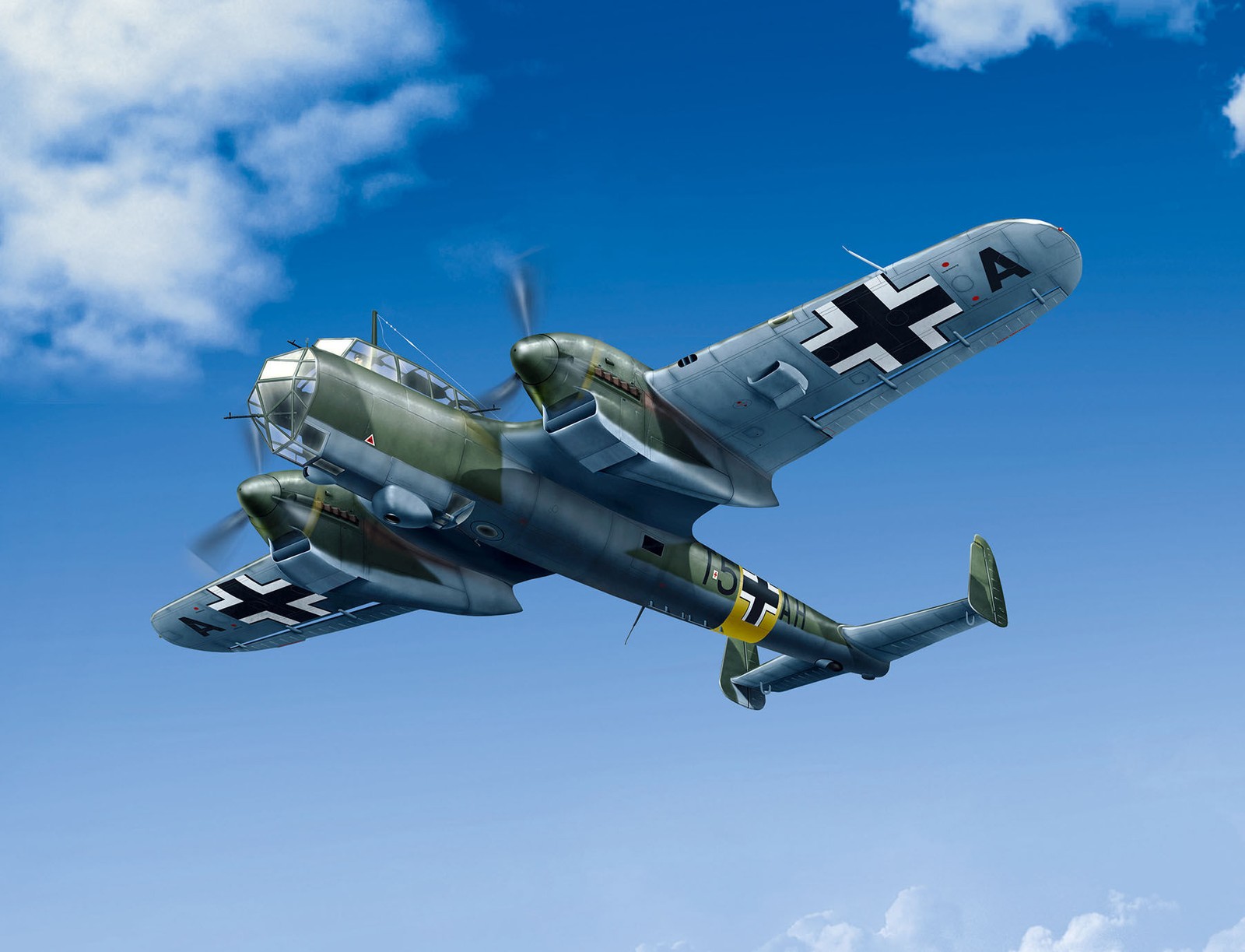 Icm 48241 - 1:48 Do 215 B-4 WWII German Reconnaissance Plane - New