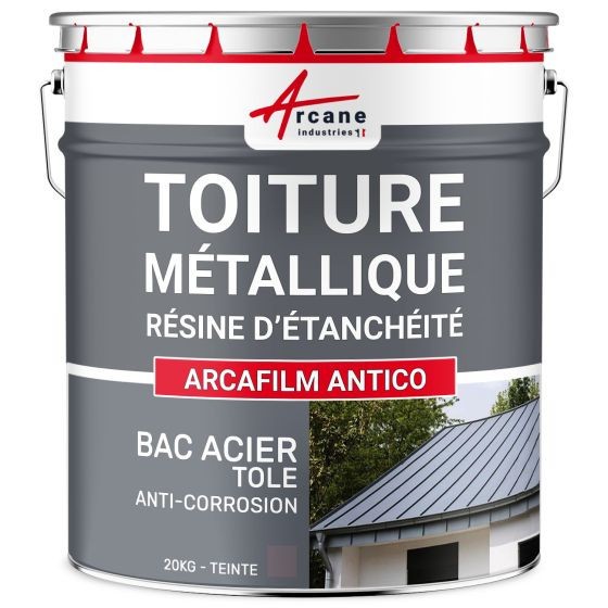 Résine étanchéité bac acier 20 kg membrane liquide haute durabilité