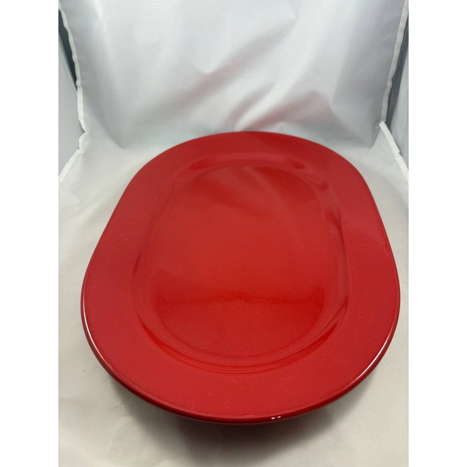 Винтажное немецкое сервировочное блюдо из красной вишни Waechtersbach  - Изображение 2 из 4