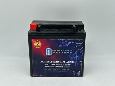 Mighty Max Battery MM-AUX12 Auxiliary Battery 12V 14Ah, 22RC AGM Car Battery