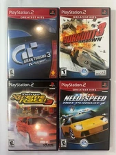 Ps2 Tokyo Xtreme Racer3 Need for Speed 2 Gran Turismo 3 Burnouts 3 Racing Lot