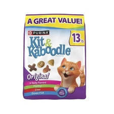 Purina Kit & Kaboodle Original, Indoor Dry Cat Food, Chicken, Liver, Turkey