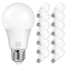 A19 Light Bulbs, 100 Watt Equivalent Bulbs, 5000K Daylight White, 1500LM, E26...