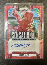 2025 Prizm Sensational Signature Red Pulsar  - Chase Davis - /99