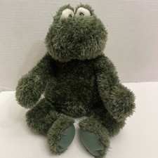 Vintage Gund Green Frog Plush 12 Inches Sitting Toys For Target Stuffed Animal