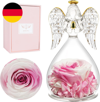 Miofula Ewige Rose Geschenke FüR Frauen,Infinity Rose Schutzengel Muttertagsgesc