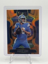 2025 Panini Select Jared Goff Orange Refractor Concourse /49 - Lions