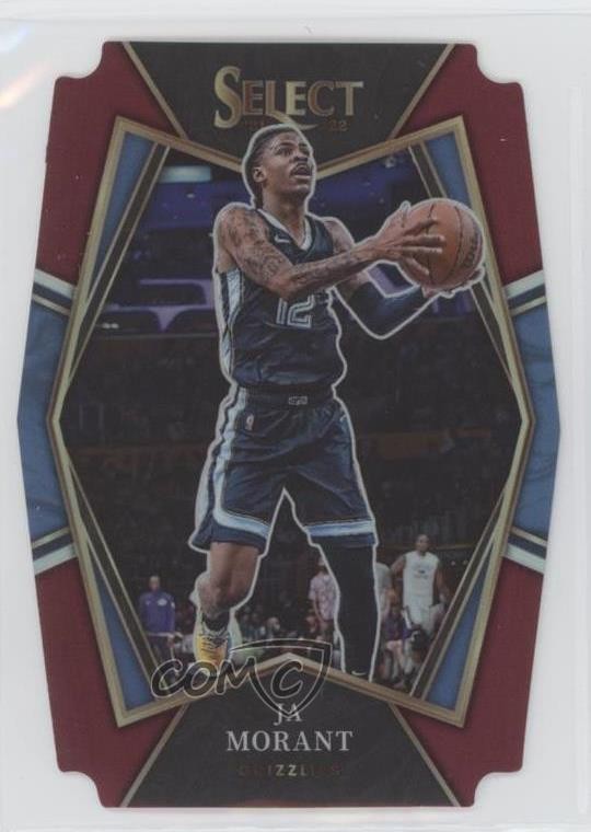 2021 Panini Select Premier Level Maroon Prizm Die-Cut 111/175 Ja Morant #125 hs9