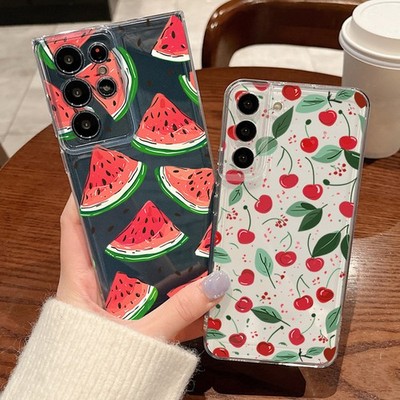 Wassermelone-Zitrone TPU-Case für Samsung S26 S25 Ultra S24 FE A17 A55 A16 Cover