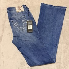 True Religion Womens Size 29 Becca Crystal SN Mid Rise Bootcut Bedazzled