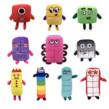10pcs Number Plush Toys Set Educational Stuffed Doll Kids Learning Teaching Gift