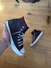Vintage 90s Made In China Black And Red Converse Size 8