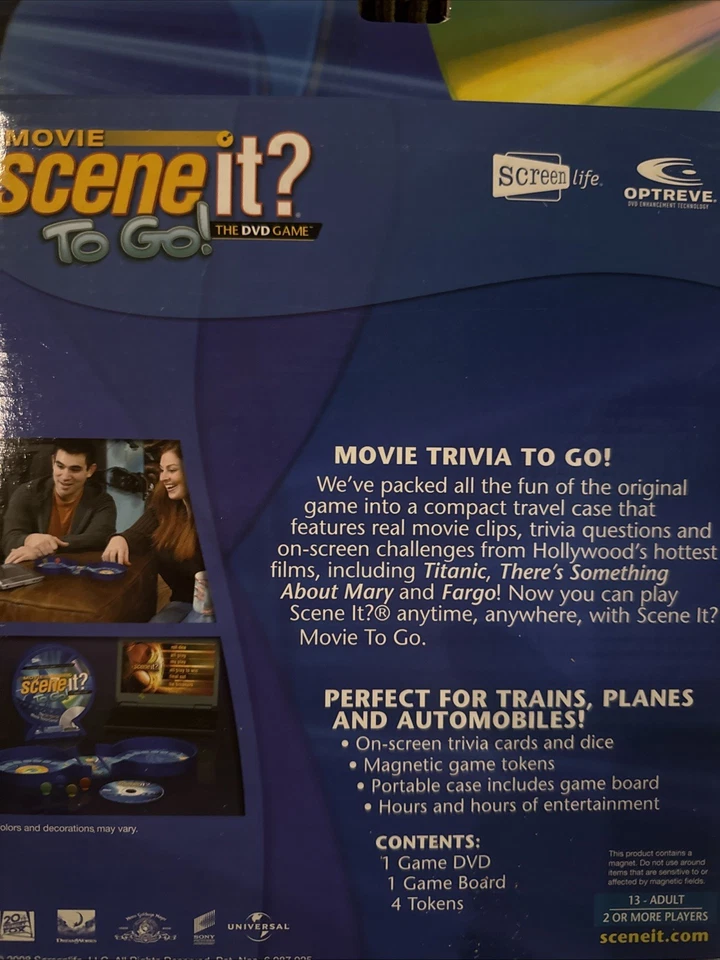 Movie Scene It? To Go! The DVD Game by Screen Life 2008 (1st Edition) - Image 2 of 2