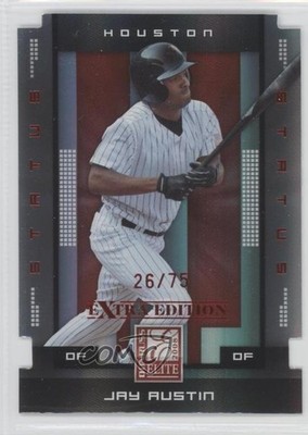 2008 Donruss Elite Extra Edition Status Red Die-Cut 26/75 Jay Austin #44 0u7