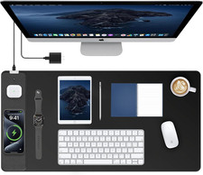 TopMade Mouse Pad with 15W Fast Wireless Charging, 31.5"x15.75" XXL Large Gaming