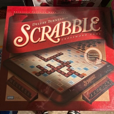 2001 Deluxe Scrabble Turntable Game Brand New Sealed