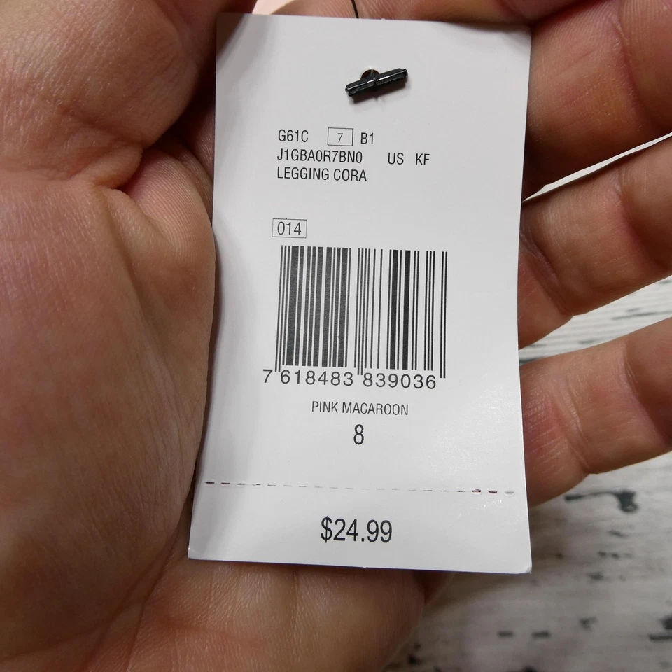 Pantalones Guess Legging Cora Niñas Talla 8 Rosa Macarrón Elastizados Atlético Logo Denim Foto 4 de 4