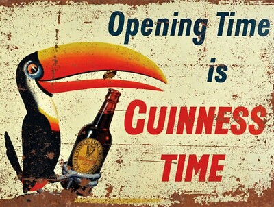 Guinness Is Good For You Advert Vintage Retro Style Metal Sign, Man Cave, Bar - Foto 9