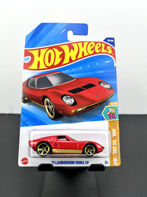 Hot Wheels 2025 Mainline HW '70s Vs '90s '71 Lamborghini Miura SV