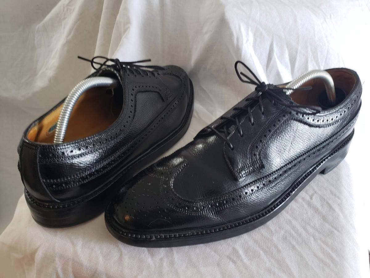Florsheim Imperial 92604 Long Wingtip Pebble Grain Shoes USA
