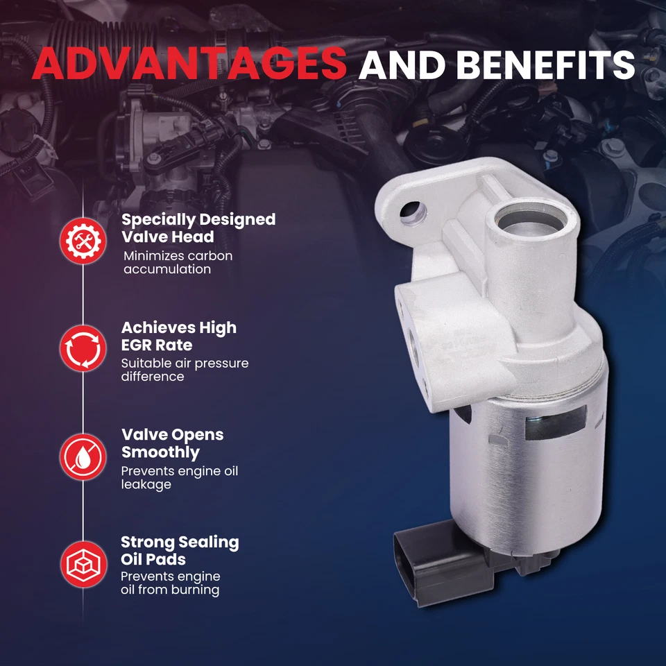 Válvula EGR apta para Chrysler Sebring Town & Country Dodge Nitro Volkswagen Routan Foto 4 de 4