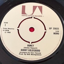 BOBBY GOLDSBORO Honey 1974 UK 7